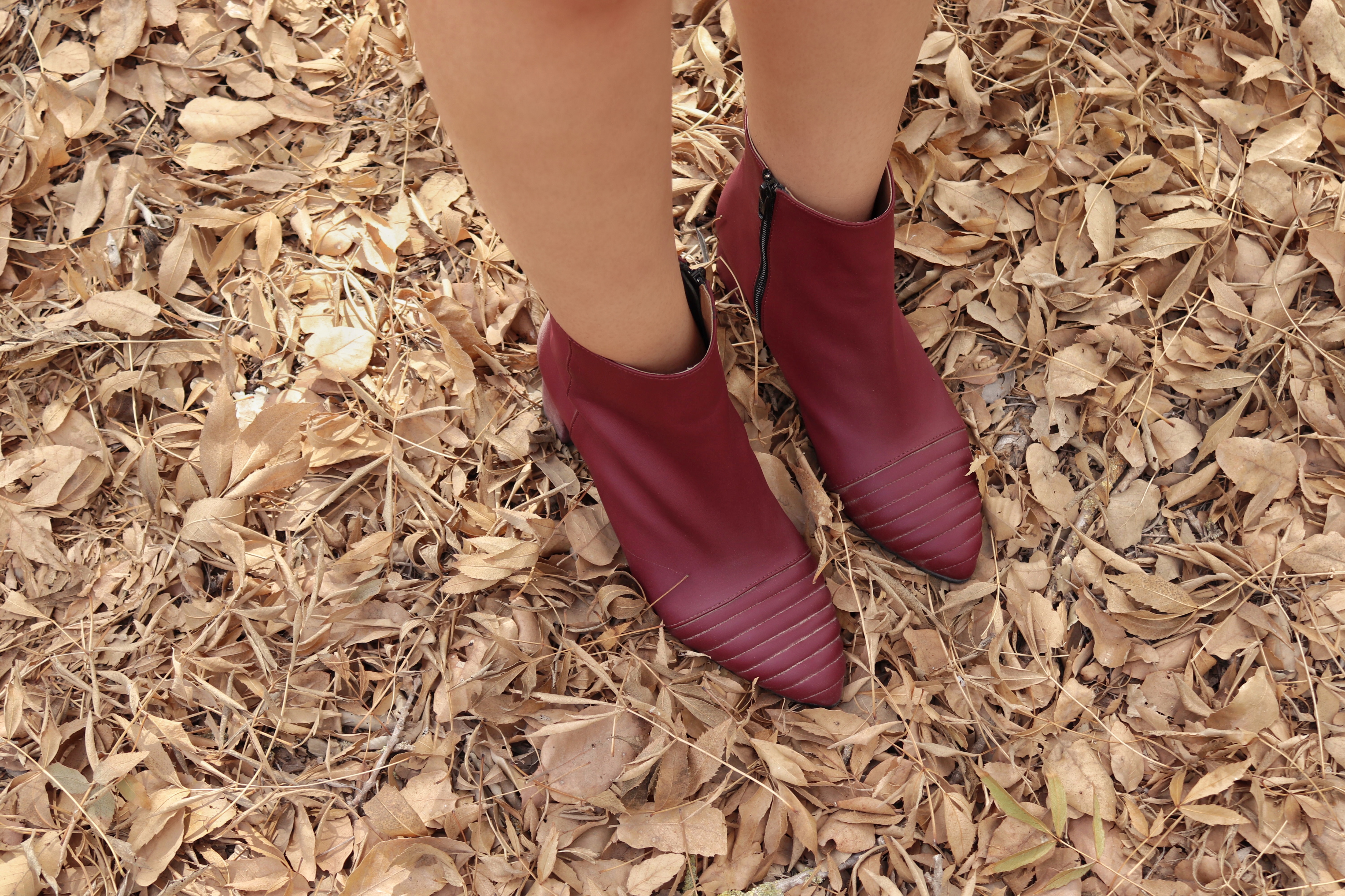 vegan leather boots: Style with a Smile fashion blog